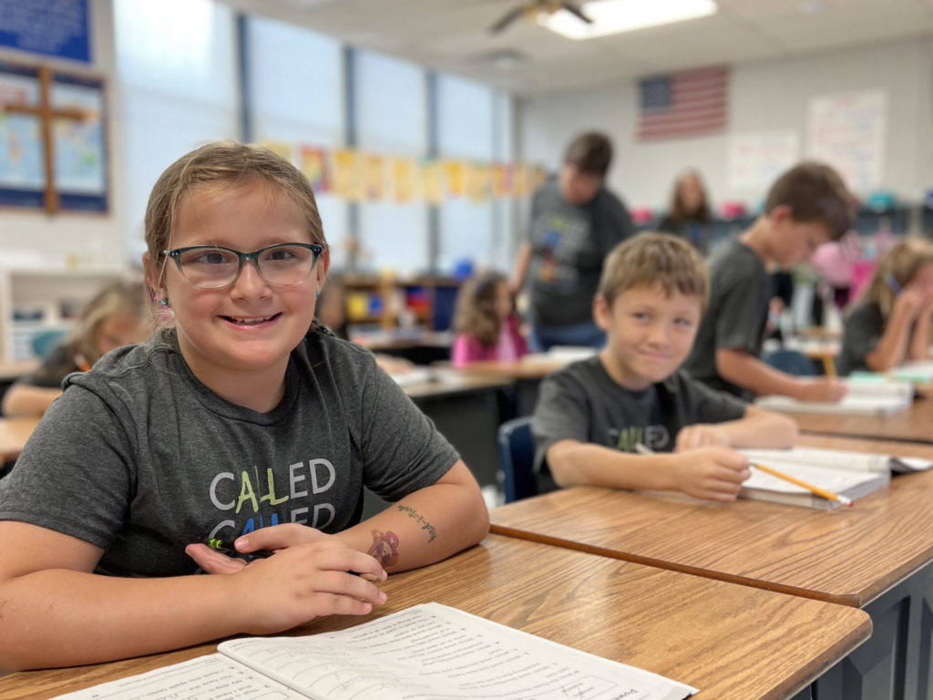 St. James Lutheran School classroom activity