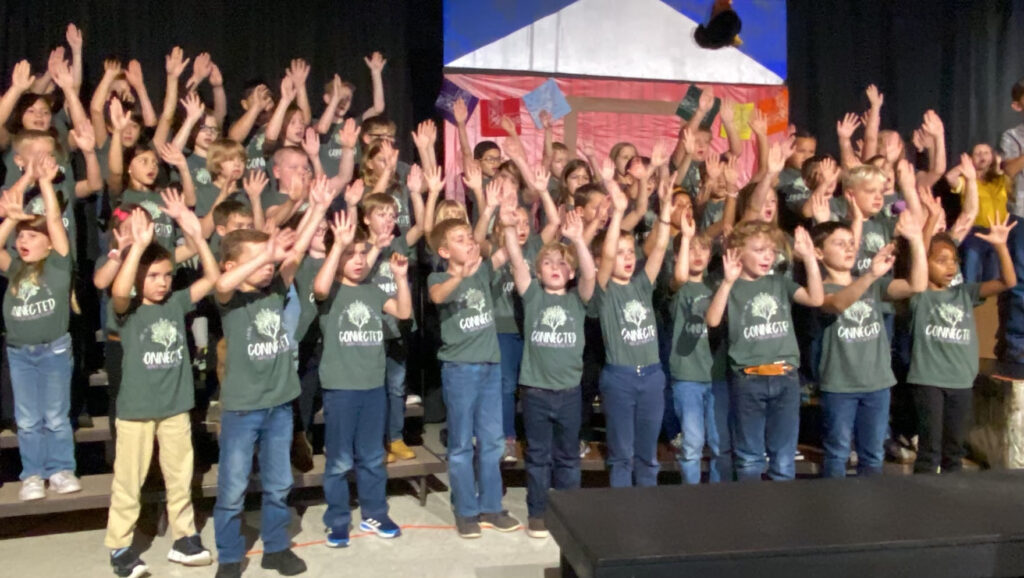 The choir brought the energy!