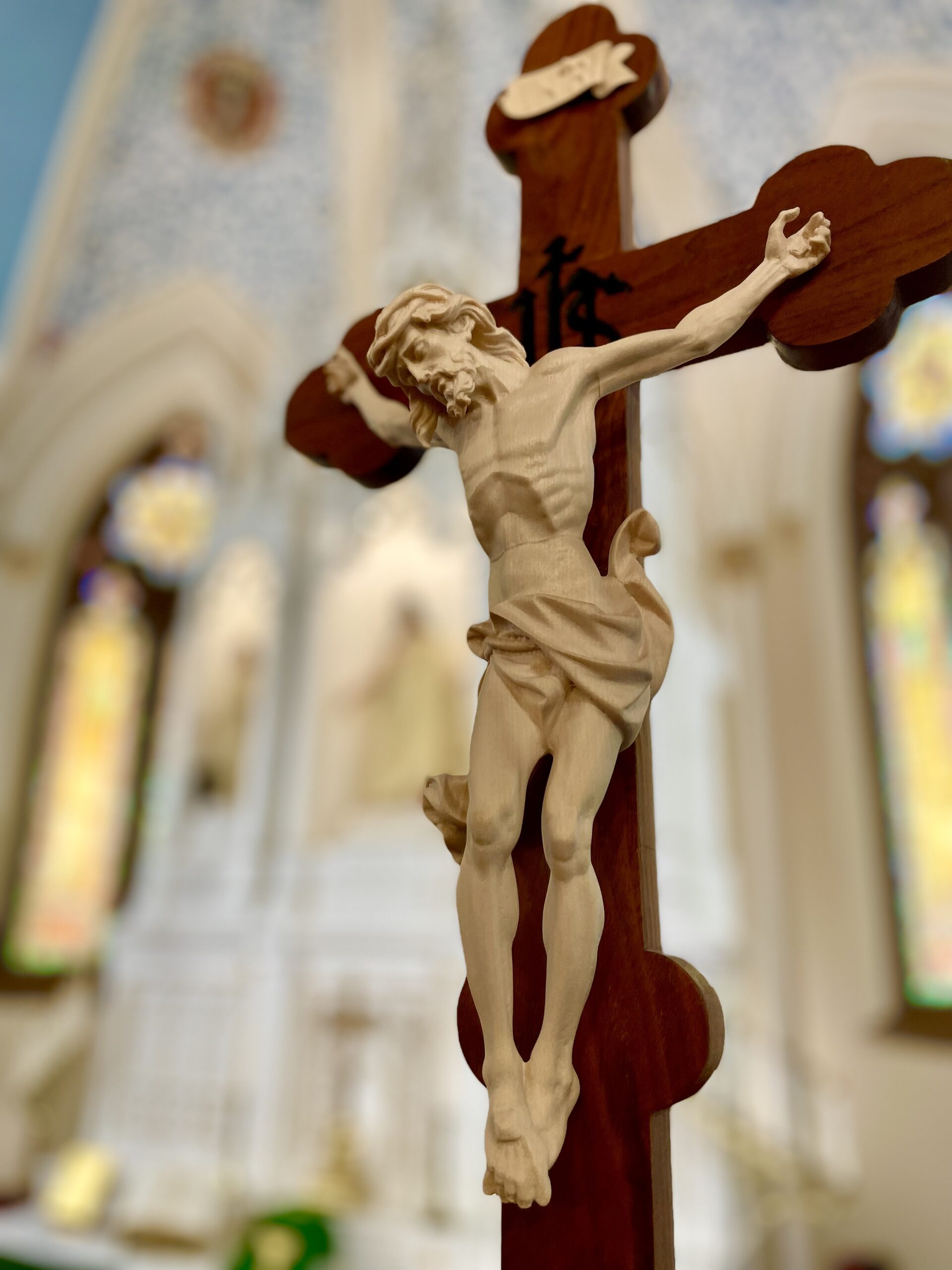 Crucifix at St. James Lutheran School in Lafayette, Indiana